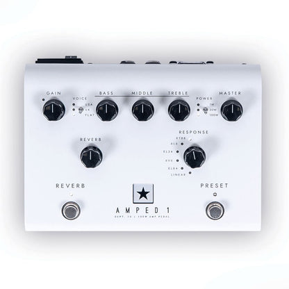 blackstar effect pedals white blackstar dept. 10 amped 1 100w guitar amplifier pedal   