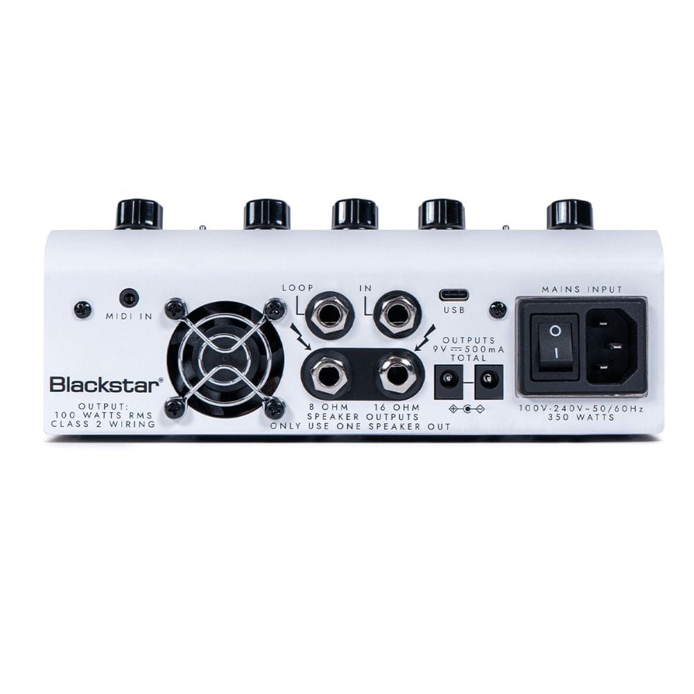 blackstar effect pedals white blackstar dept. 10 amped 1 100w guitar amplifier pedal   