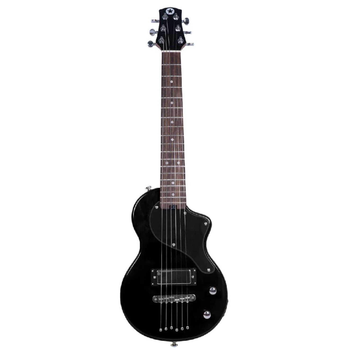 blackstar electric guitars jet black blackstar carry-on st 6 string travel electric guitar   