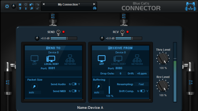 Blue Cat Audio Virtual Processors Blue Cat Connector: Plugin Connector