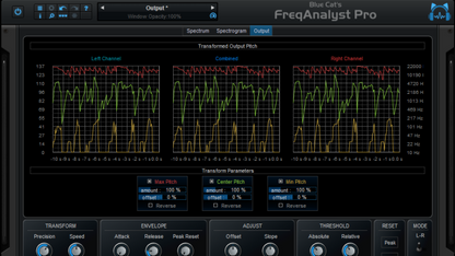 Blue Cat Audio Virtual Processors Blue Cat FreqAnalyst Pro Frequency Analyzer