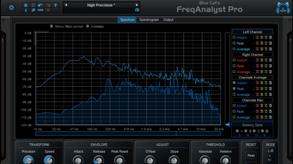 Blue Cat Audio Virtual Processors Blue Cat FreqAnalyst Pro Frequency Analyzer – Professional Audio Software & Plugin