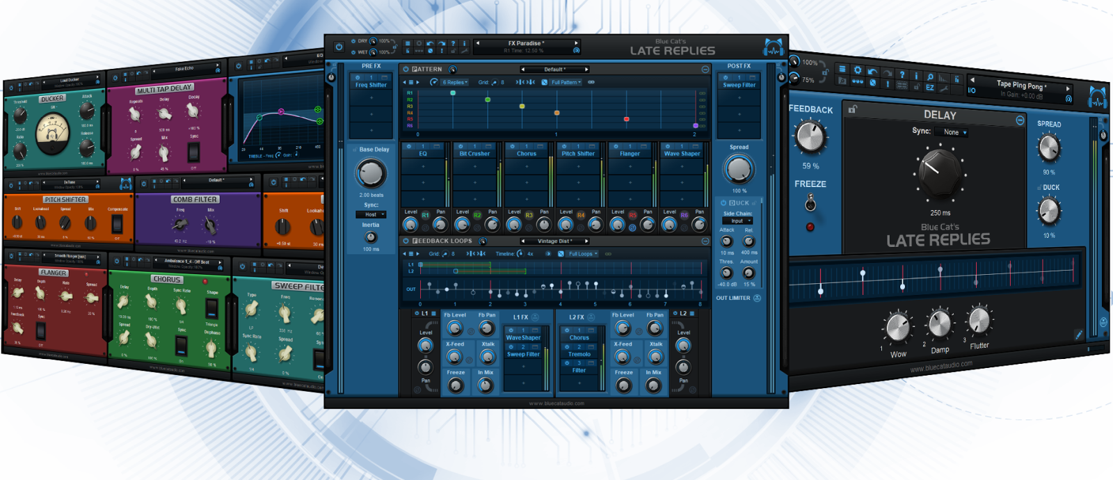 Blue Cat Audio Virtual Processors Blue Cat Late Replies Delay Effect