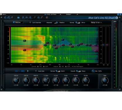 Blue Cat Audio Virtual Processors Blue Cat LinyEQ Equalizer