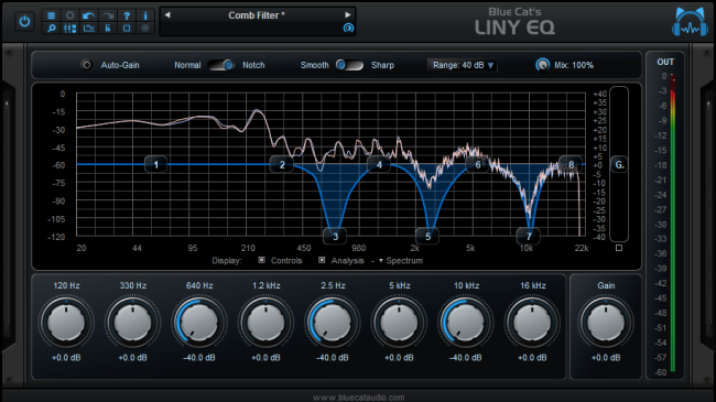 Blue Cat Audio Virtual Processors Blue Cat LinyEQ Equalizer