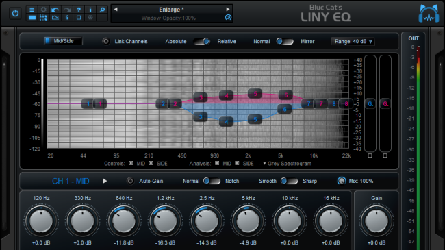 Blue Cat Audio Virtual Processors Blue Cat LinyEQ Equalizer