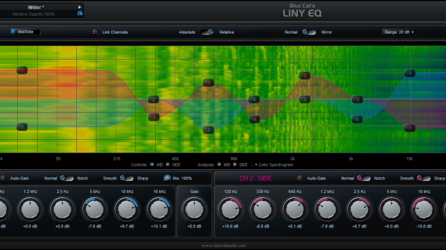 Blue Cat Audio Virtual Processors Blue Cat LinyEQ Equalizer