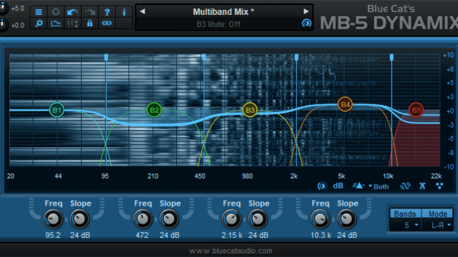 Blue Cat Audio Virtual Processors Blue Cat MB-5 Dynamix Multi-band Dynamics Processor