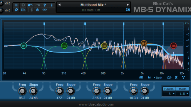 Blue Cat Audio Virtual Processors Blue Cat MB-5 Dynamix Multi-band Dynamics Processor