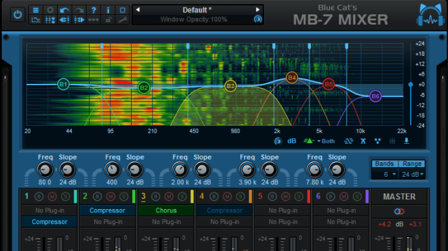Blue Cat Audio Virtual Processors Blue Cat MB-7 Mixer Mixing Console