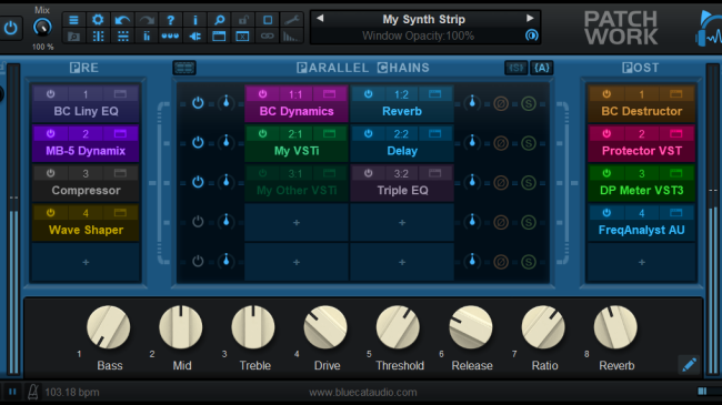 Blue Cat Audio Virtual Processors Blue Cat Patchwork Modular Effect
