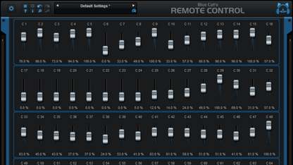 Blue Cat Audio Virtual Processors Blue Cat Remote Control MIDI Controller