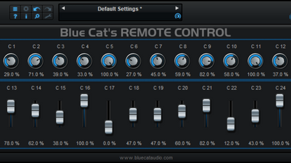 Blue Cat Audio Virtual Processors Blue Cat Remote Control MIDI Controller