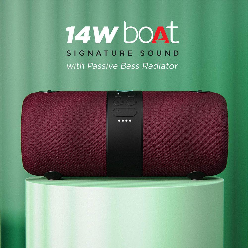 boat bluetooth speakers boat stone 1200 portable bluetooth speaker   #color_maroon