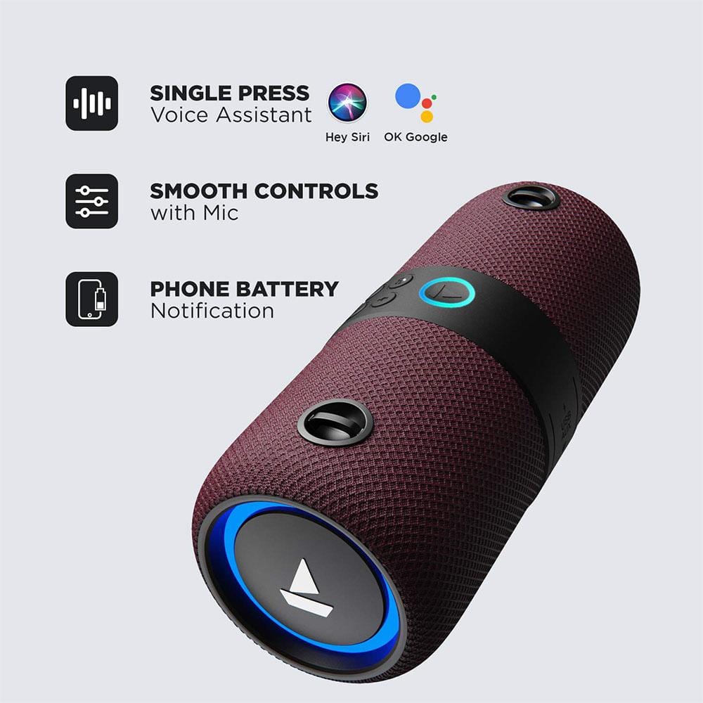 boat bluetooth speakers boat stone 1200 portable bluetooth speaker   #color_maroon