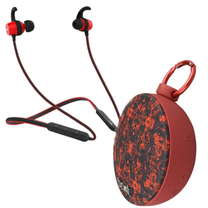 boAt Bluetooth Speakers Red Combo Pack of boAt Rockerz 255 In Ear Neckband Headphone with boAt Stone 260 Bluetooth Speaker