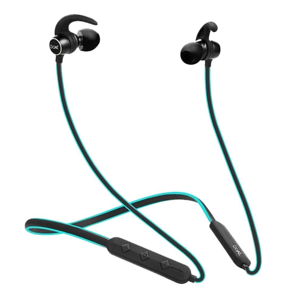 boAt In-Ear Neckband Headphones Blue boAt Rockerz 255R In-Ear Neckband Headphone