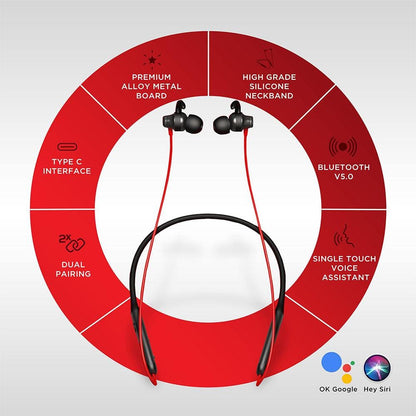 boat in-ear neckband headphones boat rockerz 335 in-ear neckband headphone 