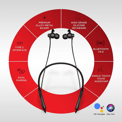 boat in-ear neckband headphones boat rockerz 338 in-ear neckband headphone   