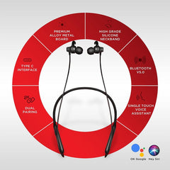 boAt In-Ear Neckband Headphones boAt Rockerz 338 In-Ear Neckband Headphone