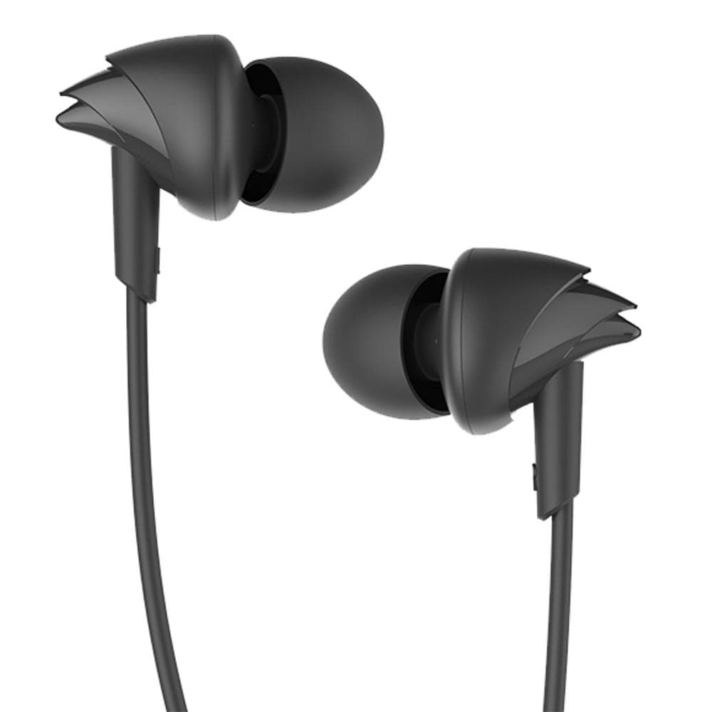 boAt In-Ear Wired Headphones Black boAt BassHeads 100 In Ear Wired Headphone With Mic