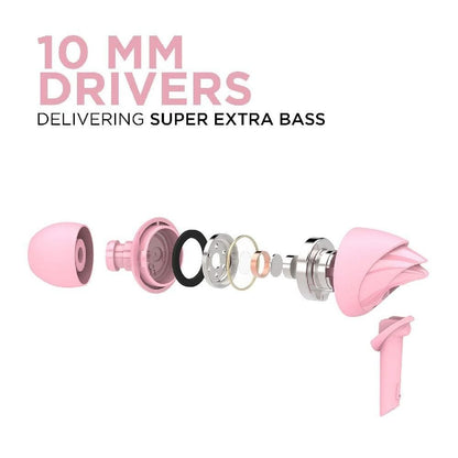 boat in-ear wired headphones boat bassheads 110 in ear wired headphone with mic 