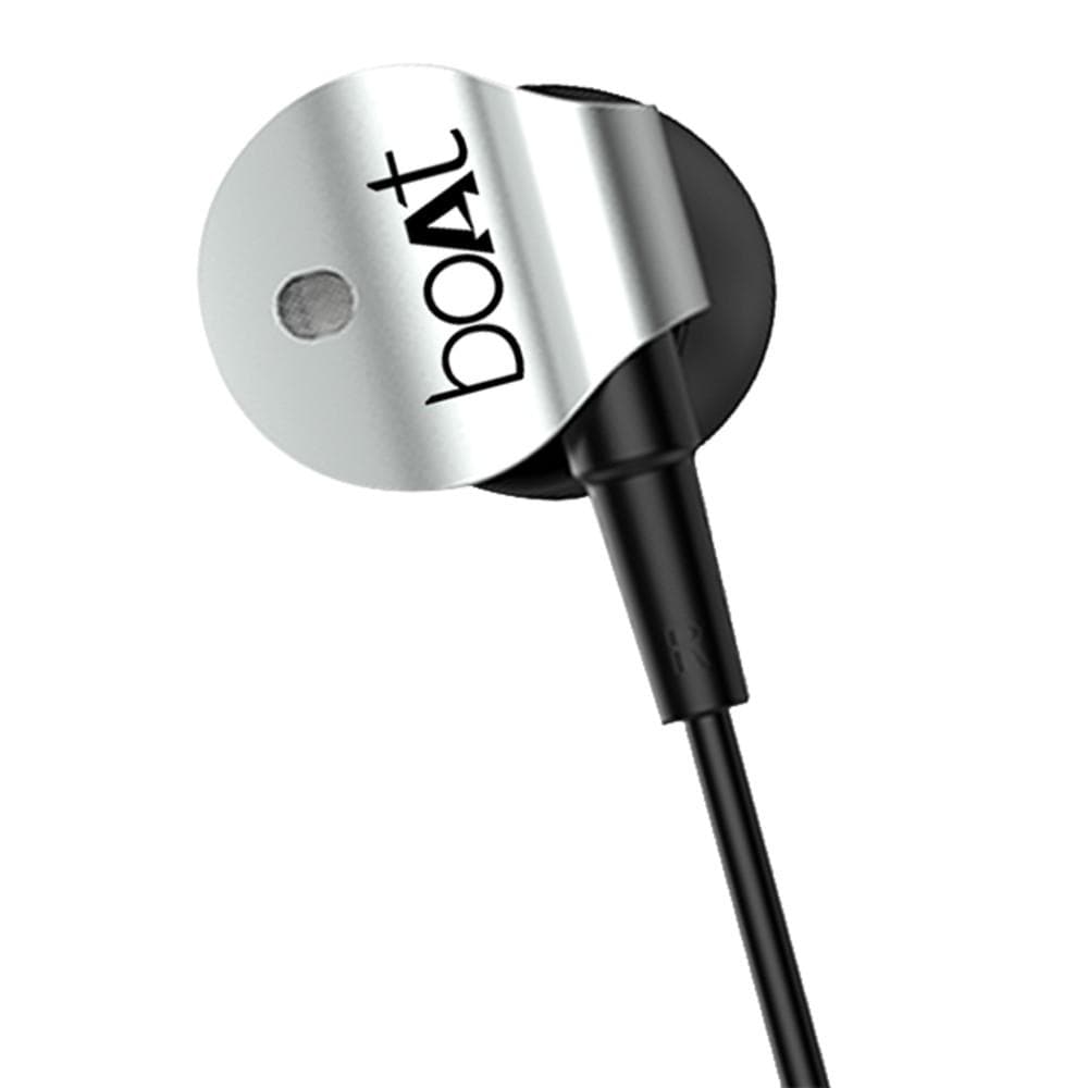 boat in-ear wired headphones boat bassheads 132 in ear wired headphone with mic- silver surfer