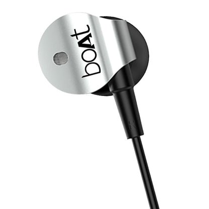 boat in-ear wired headphones boat bassheads 132 in ear wired headphone with mic- silver surfer