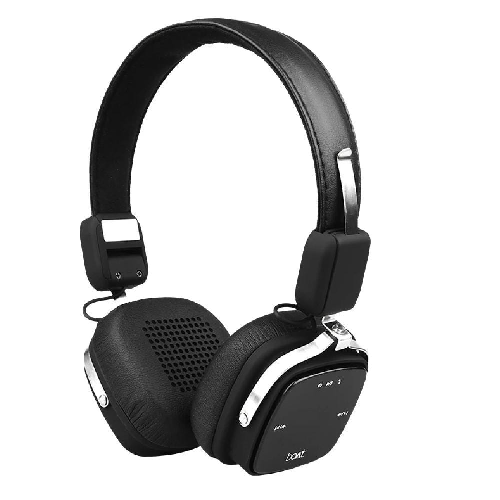 boat on-ear wireless headphones boat rockerz 610 wireless bluetooth headphone   #color_black