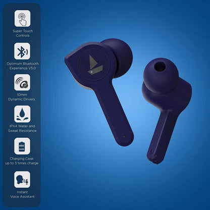boat true wireless in-ear headphones boat airdopes 408 truly wireless earbuds   
