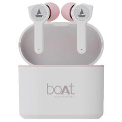 boAt True Wireless In-Ear Headphones White boAt Airdopes 408 Truly Wireless Earbuds
