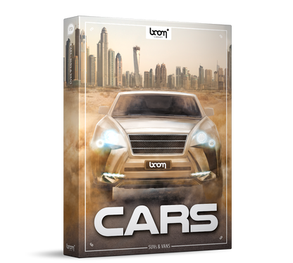 BOOM LIBRARY Cinematic Effects & Sound Samples Boom Cars SUVs & Vans Sound Effects Library