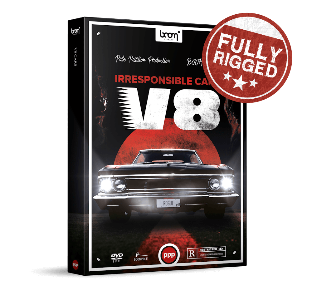 BOOM LIBRARY Cinematic Effects & Sound Samples Boom Cars V8 Fully Rigged Sound Effects Library