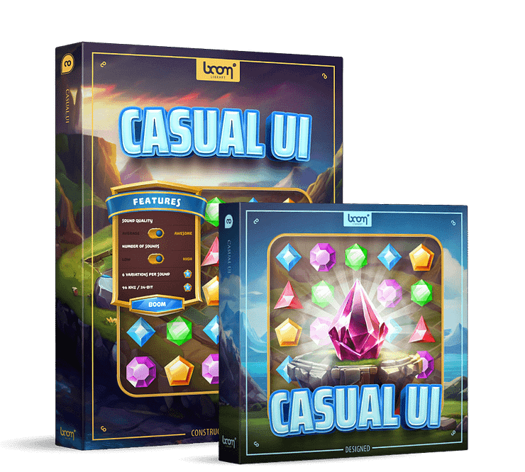 BOOM LIBRARY Cinematic Effects & Sound Samples Boom Casual UI Bundle: Casual User Interface Bundle