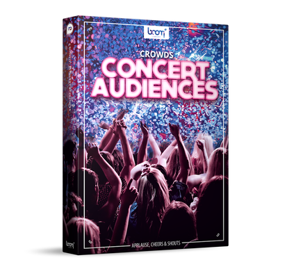 BOOM LIBRARY Cinematic Effects & Sound Samples Boom Crowds Concert Audiences: Realistic Crowd Ambience – Professional Audio Software & Plugin