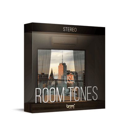BOOM LIBRARY Cinematic Effects & Sound Samples Boom Room Tones USA Stereo Sound Effects Library