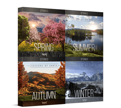 BOOM LIBRARY Cinematic Effects & Sound Samples Boom Seasons of Earth Bundle Stereo: Seasonal Ambience Bundle