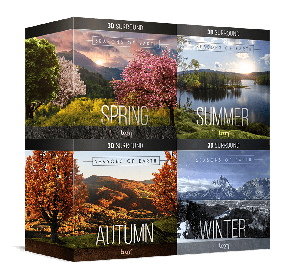 BOOM LIBRARY Cinematic Effects & Sound Samples Boom Seasons of Earth Bundle Surround: Seasonal Ambience Bundle