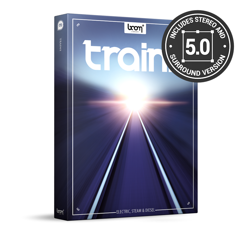 BOOM LIBRARY Cinematic Effects & Sound Samples Boom Trains Stereo Amp Surround: Immersive Train Sounds