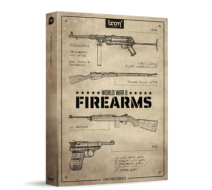 BOOM LIBRARY Cinematic Effects & Sound Samples Boom World War II Firearms CK: World War II Firearms Sound Effects – Professional Audio Software & Plugin