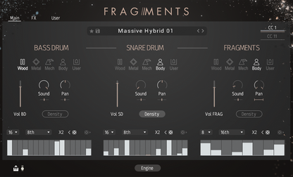 BOOM LIBRARY Cinematic Effects & Sound Samples Sonuscore Fragments - Modern Percussion: Modern Percussion Sounds
