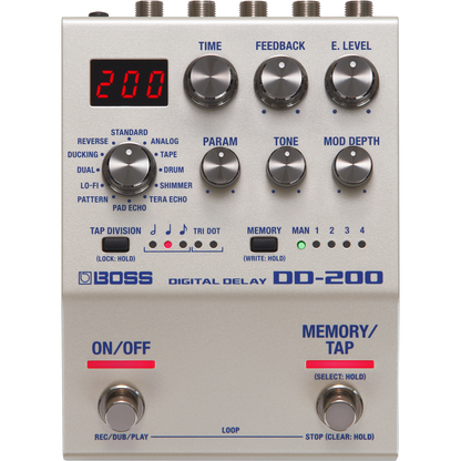 Boss Delay Pedals Boss DD-200 Digital Delay Guitar Effect Pedal