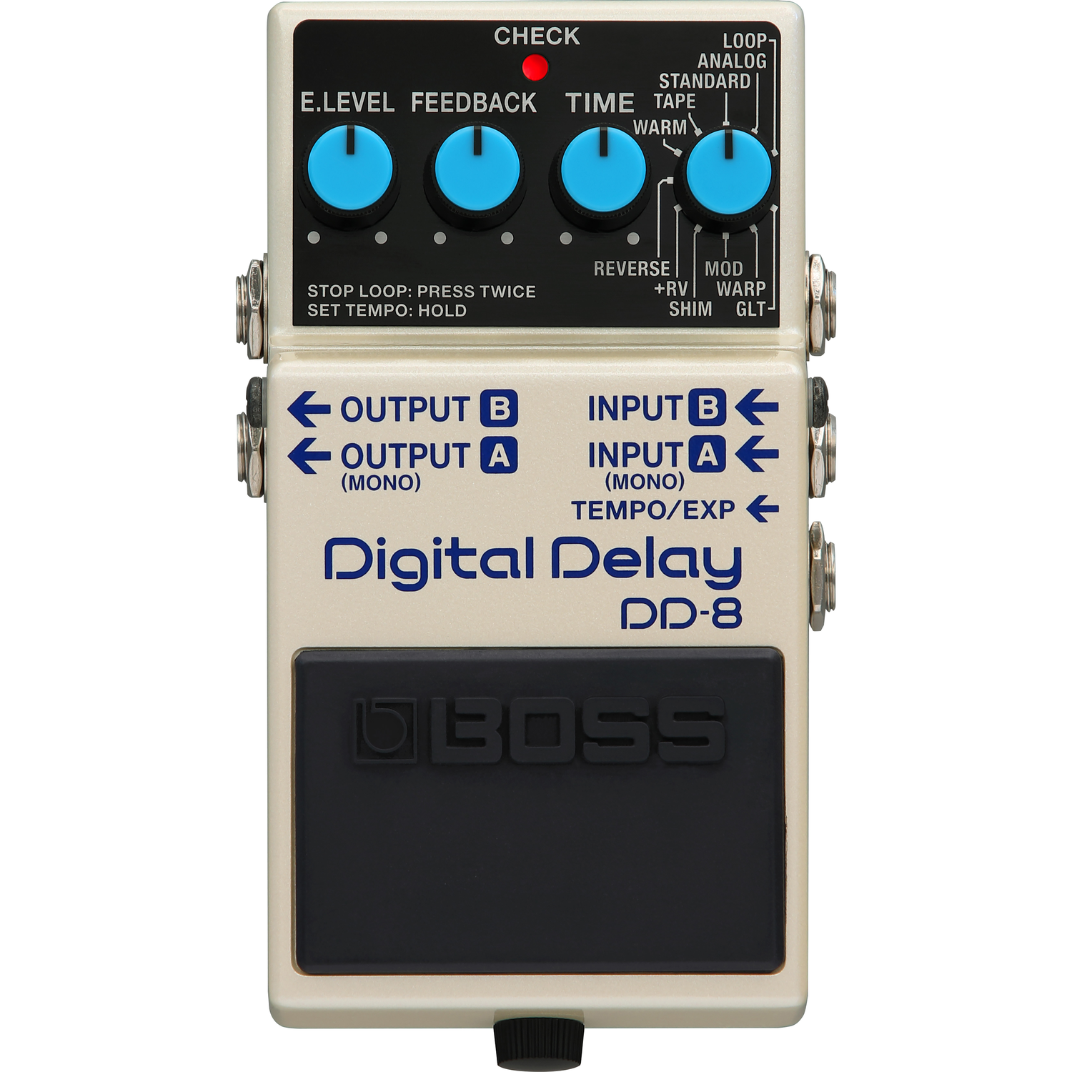 Boss Delay Pedals Boss DD-8 Digital Delay Pedal for Electric Guitars