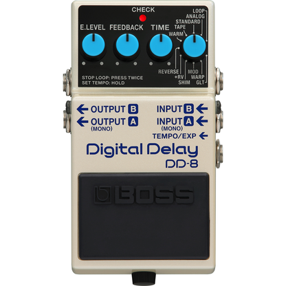 Boss Delay Pedals Boss DD-8 Digital Delay Pedal for Electric Guitars