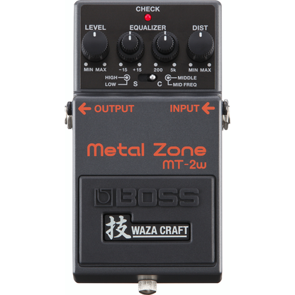 Boss Distortion Pedals Boss MT-2W Metal Zone Waza Craft Distortion Pedal for Electric Guitars
