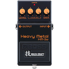 Boss Effect Pedals Black Boss HM-2W Heavy Metal Waza Craft Distortion Pedal