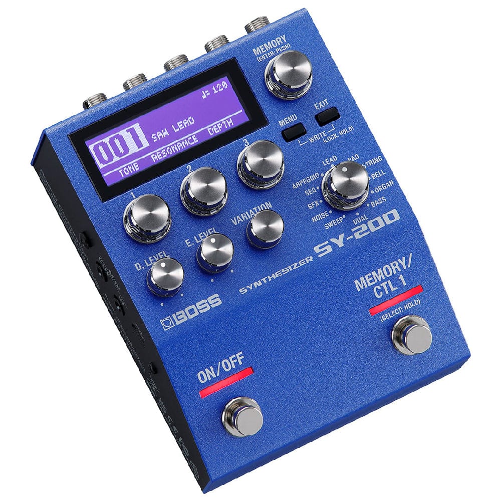 Boss Effect Pedals Blue Boss SY-200  Guitar Synthesizer Pedal