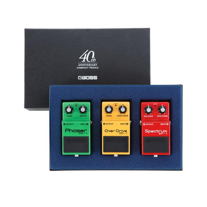 boss effect pedals boss box-40 compact pedal 40th anniversary box set