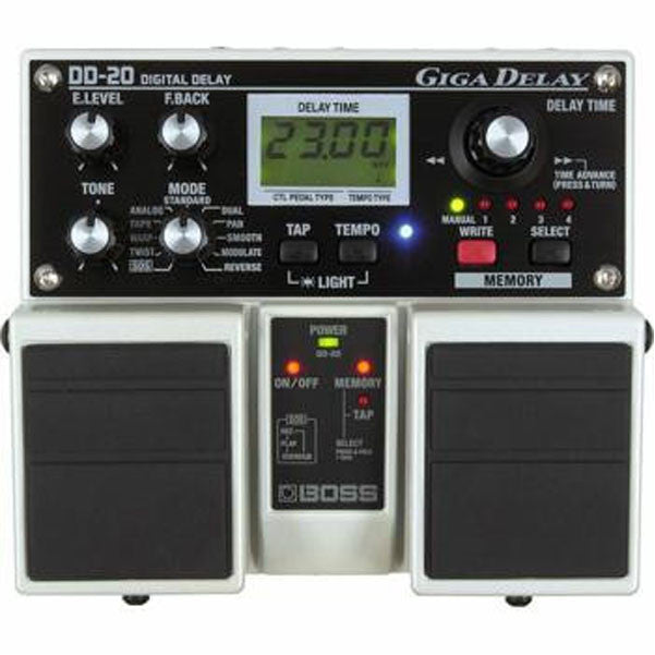 boss effect pedals boss dd-20 giga delay guitar effects pedal
