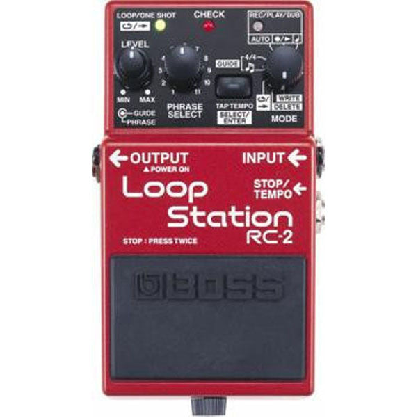 Boss Effect Pedals Boss RC2 Loop Station Guitar Effects Pedal